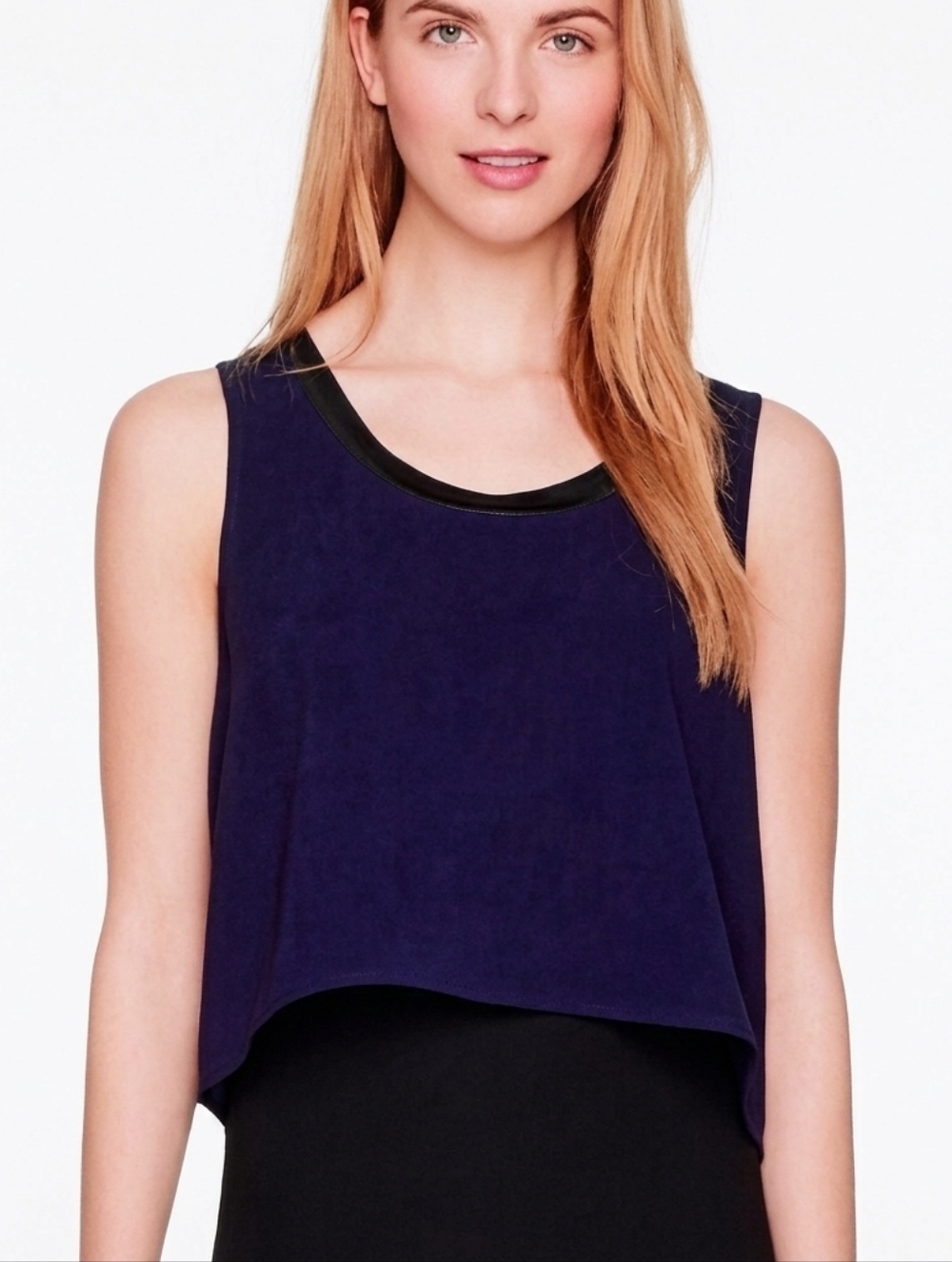 Babaton Davis Mesh Tank Women Small Purple Sheer Layering Sleeveless